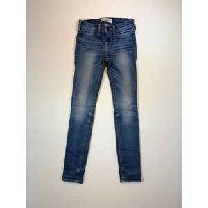 Abercrombie Kids Girls Blue Denim Jeans Slim Fit Size 12 slim
